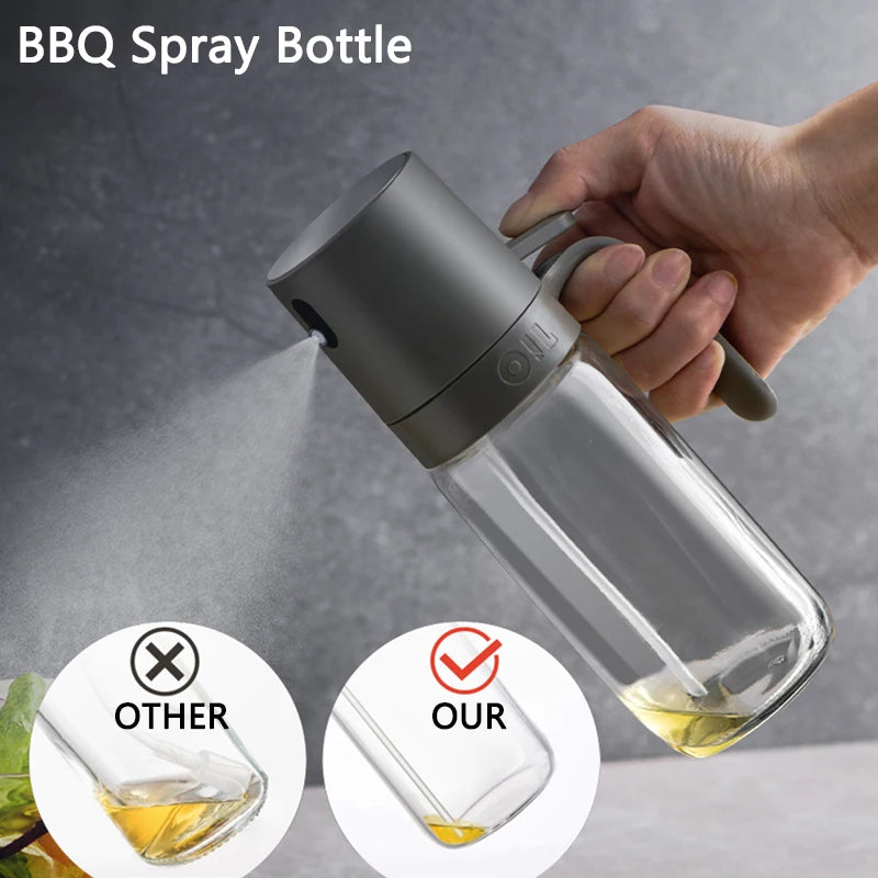 Ölsprühflasche, 250 ml, hochwertiges Borosilikatglas, Speiseölspender Olivenöl-Sprücher